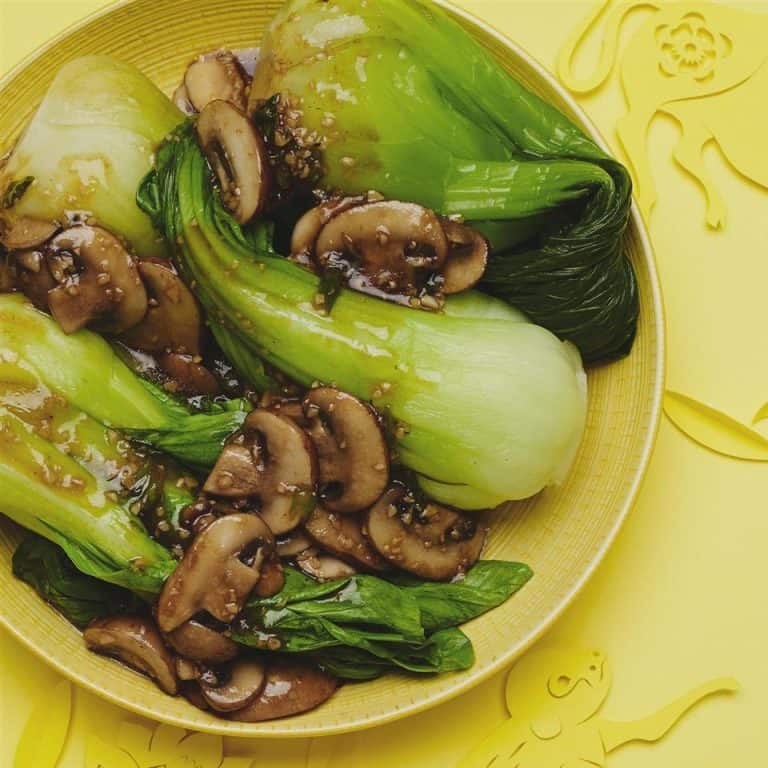 Chinesisches Pak Choi Gemüse mit Pilzsauce | Rezepte