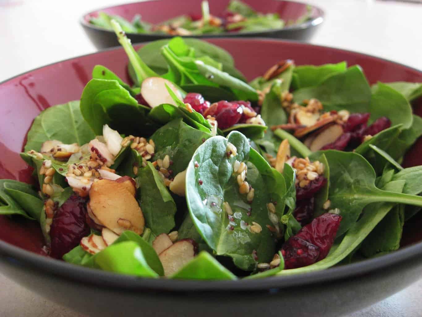Cranberry-Spinat-Salat | Rezepte